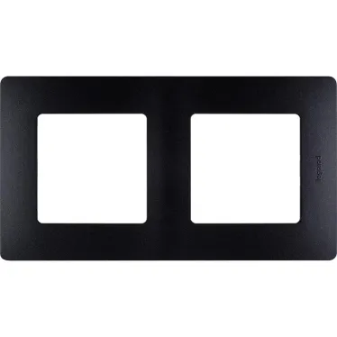 ETIKA Рамка 2 поста антрацит