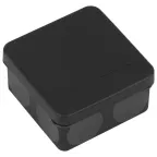 Распределительная коробка KOR-80-80-40-9g-2MP-B двухкомпонентная HF стойкая к УФ 80х80х40мм черная прямой монтаж IP67