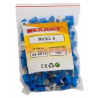 Наконечник кольцевой изолир 5.3 мм 1.5-2.5 кв мм (НКи 2.5-5 НКи2-5) синий, REXANT