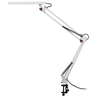 Светильник настольный ДНБ 8W NLED-507-8W-W светодиодный на струбцине белый