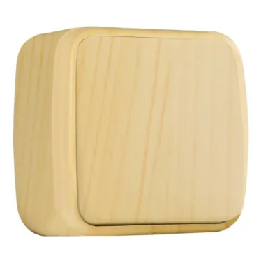 Выключатель одноклавишный ОП Минск 10А светлое дерево