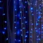 Гирлянда занавес LED синий 2х2м IP44