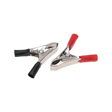 Зажим крокодил, длина 50 мм, ток 10A, 2 шт., пакет БОПП,