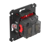 Avanti Розетка в стену, 2P+E, с защитными шторками, ''Красный квадрат''