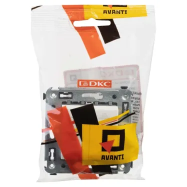 Avanti Выключатель двухклавишный в стену, Белое облако