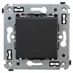 Avanti Выключатель одноклавишный в стену Черный матовый