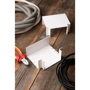 Угол T-образный (100х60) (2 шт) Plast Белый