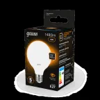 Лампа светодиодная LED 16 Вт 1480 лм 3000К шар G95 теплый E27 AC 220В Black Gauss