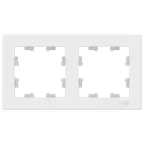 Рамка двухпостовая ATLASDESIGN универсальная белый