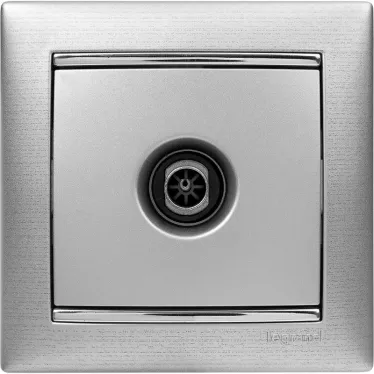 VALENA Рамка 1 пост матовый алюминий