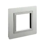 Рамка из алюминия, ''Avanti'', серая, 2 модуля