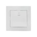 Валенсия кнопка звонка 10А белая