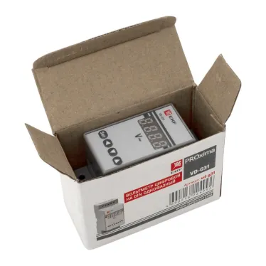 Вольтметр цифровой VD-G31 на DIN однофазный PROxima (без поверки)