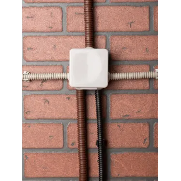 Коробка распределительная КМР-030-031 с крышкой (85х85х40) для прямого монтажа 8 мембр. вводов серая IP55 EKF