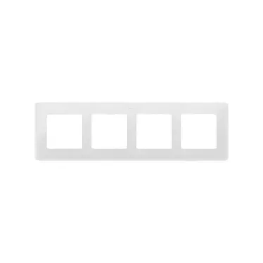 Рамка 4 поста белая