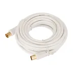 Шнур ТВ гнездо - ТВ штекер. длина 7 метров. белый,