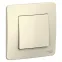 BLANCA скрытой установки одноклавишный выключатель (cх.1), 10A, 250B, молочный