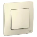 BLANCA скрытой установки одноклавишный выключатель (cх.1), 10A, 250B, молочный