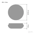 Светильник потолочный Классик без ДУ SPB-6 - 12 Onyx светодиодный 12Вт