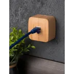 Розетка Phone одноместная ОП Минск светлое дерево