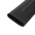 Термоусаживаемая трубка клеевая 75,0 22,0 мм, (3-4-1) черная, упак 2 шт. по 1 м, REXANT