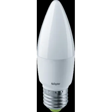 Лампа светодиодная LED 8.5вт Е27 теплый матовая свеча