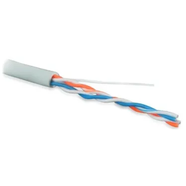 Витая пара U/UTP кат 5 2 пары AWG24 patсh IN LSZH нг(А)-HF серый 500м