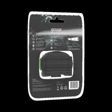 Фонарь светодиодный налобный 4 Вт 230 лм Черный IP42 на батарейках 3xААА GFL Gauss