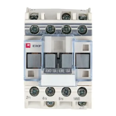 Пускатель магнитный КМЭ 18А катушка управления 220В АС малогабаритный 1NO