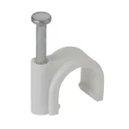 Скоба 25мм круглая пластиковая (50шт) (25/800)