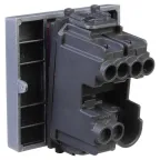 Avanti Выключатель одноклавишный, модульный Закаленная сталь 2 модуля