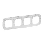 Valena ALLURE Рамка 4 поста Нарцисс хром универсальная