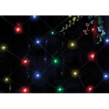 Сеть 150 LED на солнечной батарее мультиколор 2м*1,35м ERAUF024-16