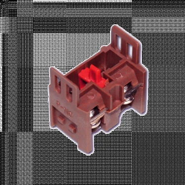 Контакт дополнительный для светосигнальной арматуры NC бордовый