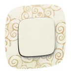 Valena ALLURE Лицевая панель для выключателей одноклавишных Слоновая кость