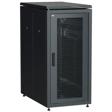 Шкаф сетевой 19дюйм LINEA N 28U 600х1000 мм перф передняя дверь черный