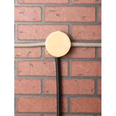 Коробка распаячная КМР-040-038 с крышкой (73х43) 4 мембранных ввода светлое дерево IP54 PROxima