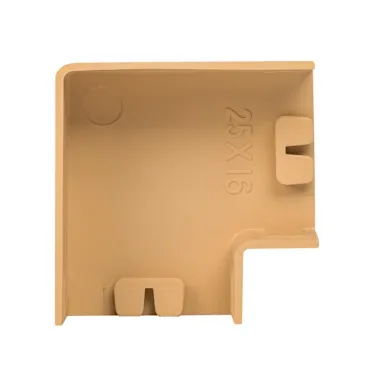 Поворот 90 градусов (25х16) (4 шт) Plast под светлое дерево