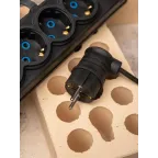 Вилка угловая каучуковая 230В 2P+PE 16A IP44 DIY