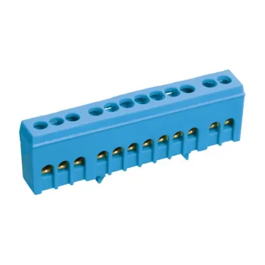 Шина N ноль корпусный изолятор на DIN-рейку ШНИ-6х9-10-К-С