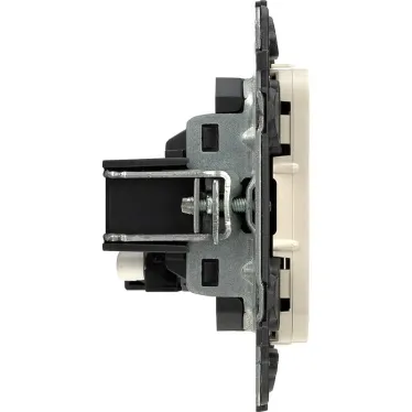 Розетка Valena ALLURE информационная одиночная RJ45 категория 5е UTP лицевая панель слоновая кость