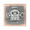 Валенсия розетка 1-местная б/з 10А кремовая с защ. штор.