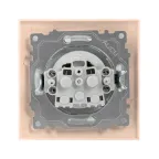 Валенсия розетка 1-местная б/з 10А кремовая с защ. штор.