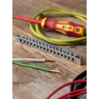 Шина PEN ноль-земля (6x9мм) 16 отв. цинк крепеж покраям