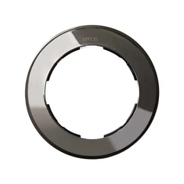 Рамка 1 пост, груг, S88, воронёная сталь