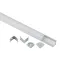 Комплект с угловым анодированным профилем 1616R-1m 16х16мм, 1м, серебристый CAB280