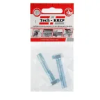 Болт DIN933 М10х50 шестигранная голова полная резьба оцинкованный (2 шт)