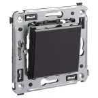 Avanti Переключатель одноклавишный в стену, ''Черный квадрат''