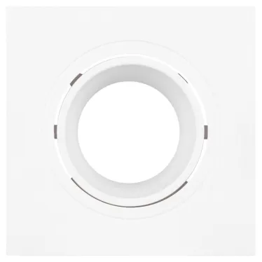 Встраиваемый светильник декоративный KL90-1 WH MR16/GU5.3 белый, пластиковый (MR16/GU5.3 в комплект не входит)