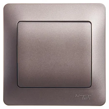 GLOSSA выключатель 1-клавишный в сборе сх.1 графит